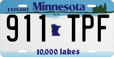 MN license plate 911TPF