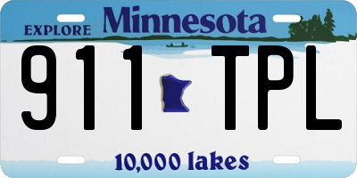 MN license plate 911TPL
