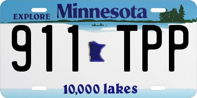 MN license plate 911TPP