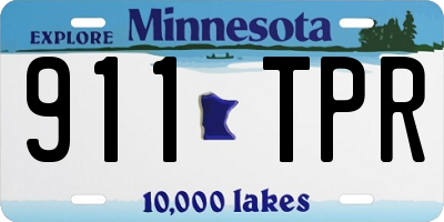 MN license plate 911TPR
