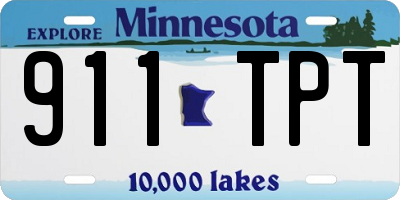 MN license plate 911TPT