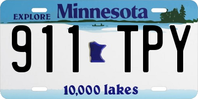 MN license plate 911TPY