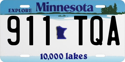 MN license plate 911TQA