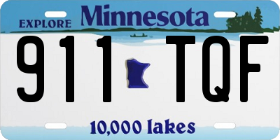 MN license plate 911TQF
