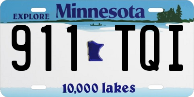 MN license plate 911TQI