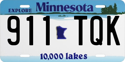MN license plate 911TQK