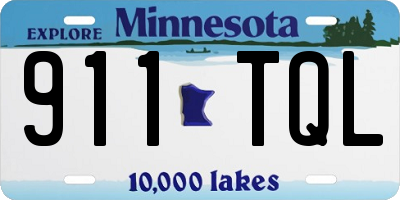MN license plate 911TQL