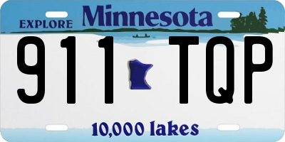 MN license plate 911TQP