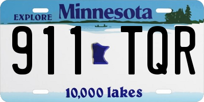 MN license plate 911TQR