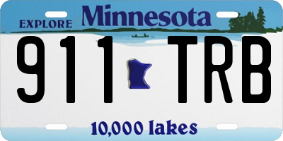 MN license plate 911TRB