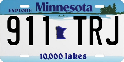 MN license plate 911TRJ