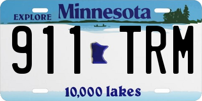 MN license plate 911TRM
