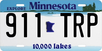 MN license plate 911TRP