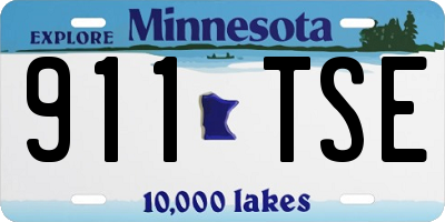 MN license plate 911TSE