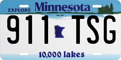 MN license plate 911TSG