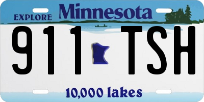 MN license plate 911TSH