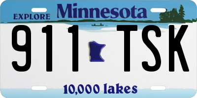 MN license plate 911TSK