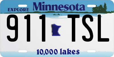 MN license plate 911TSL