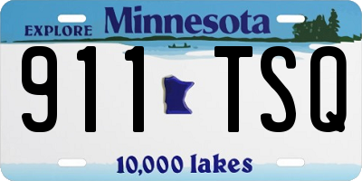 MN license plate 911TSQ