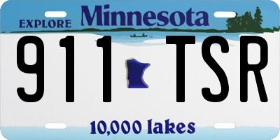 MN license plate 911TSR