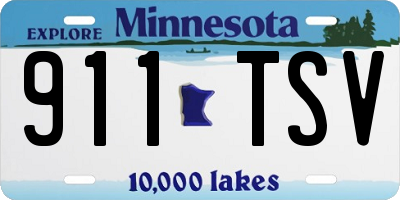 MN license plate 911TSV