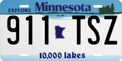 MN license plate 911TSZ