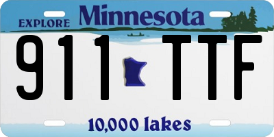 MN license plate 911TTF
