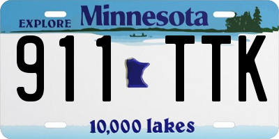 MN license plate 911TTK