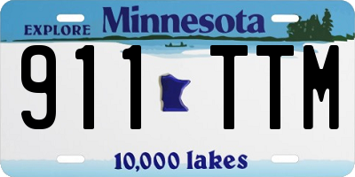 MN license plate 911TTM