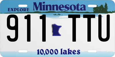 MN license plate 911TTU