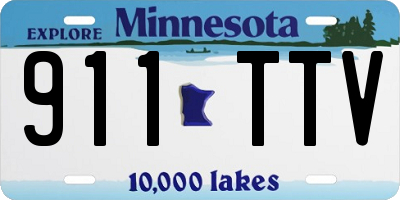 MN license plate 911TTV