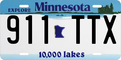 MN license plate 911TTX