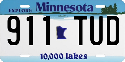 MN license plate 911TUD