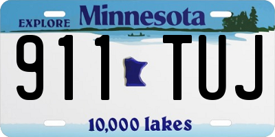 MN license plate 911TUJ