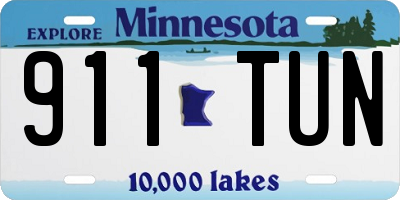 MN license plate 911TUN