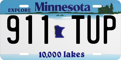 MN license plate 911TUP