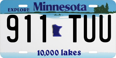 MN license plate 911TUU