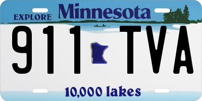 MN license plate 911TVA