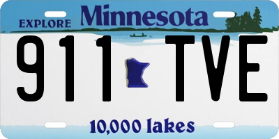 MN license plate 911TVE