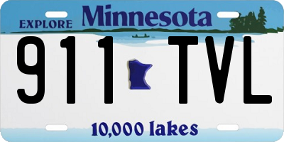 MN license plate 911TVL