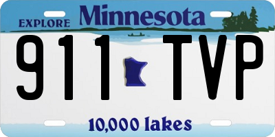 MN license plate 911TVP