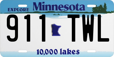 MN license plate 911TWL