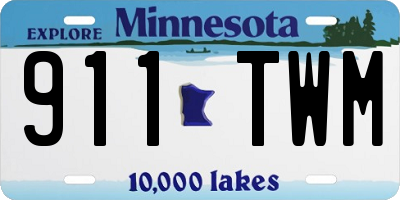 MN license plate 911TWM