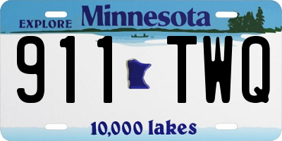 MN license plate 911TWQ