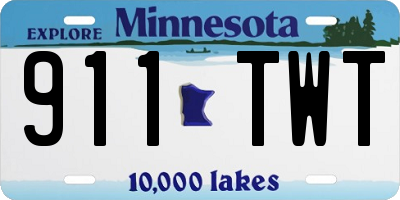 MN license plate 911TWT