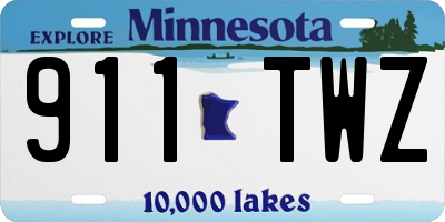 MN license plate 911TWZ