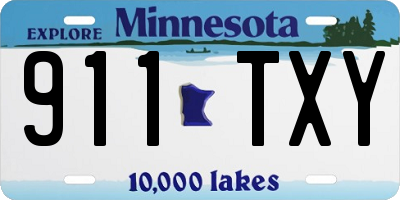 MN license plate 911TXY