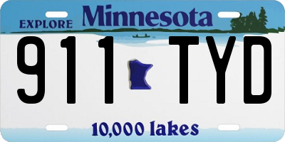 MN license plate 911TYD