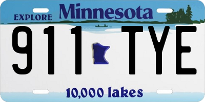 MN license plate 911TYE