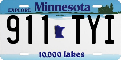 MN license plate 911TYI